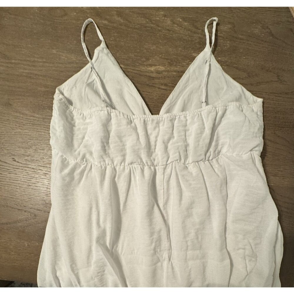 Abercrombie & Fitch XL Tiered Maxi Dress Cut Out White Pockets Lined Graduation - Picture 11 of 12